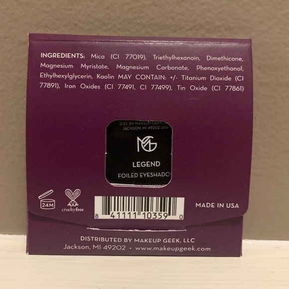 NWT Square MAKEUP GEEK Foiled Eyeshadow In “LEGEND” - Picture 2 of 9